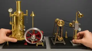 Steam Engine Model Kit Assembly | Detailed Build