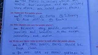 Public Places | 2 nd Std | EVS Workbook 