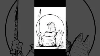 Random fantasy critter character sketch: frog mercenary part 2 #frog #toad #dnd #sketch #fantasy