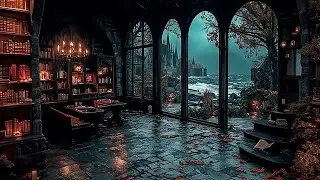 Autumn Shadows in a Gothic Reading Room | Deep Focus Dark Academia Playlist for Relaxation & Study