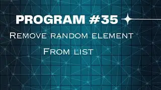 Day - 35: Python program to remove element from list using its index