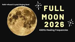 Reiki-Infused Healing frequencies for relaxation & Intuition | Full Moon 2026 |432Hz frequencies