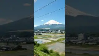 Mount Fuji View From Bullet Train || #shorts #japan #asmr #satisfying