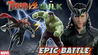 ⚡ 𝐆𝐨𝐝 𝐨𝐟 𝐓𝐡𝐮𝐧𝐝𝐞𝐫 𝐯𝐬 𝐓𝐡𝐞 𝐈𝐧𝐜𝐫𝐞𝐝𝐢𝐛𝐥𝐞 𝐇𝐮𝐥𝐤! ⚡#ThorVsHulk #MarvelBattle #HulkSmash #ThorTheGod #MCU