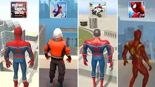 Spider-Man Jumping in Indian GTA Games 😱