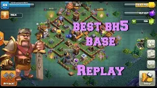 Builder Hall 5 (BH5) | My Best Base + Replay | Trophy Base to 2500+