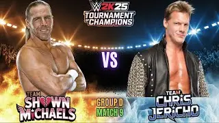 Team Shawn Michaels vs Team Chris Jericho | WWE 2K25 Tournament of Champions | Group D | Match 9 |