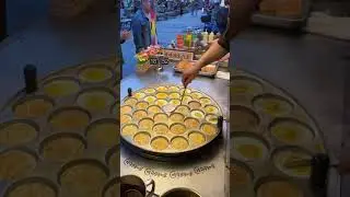 Egg & Meat Burger - Popular Chinese Street Snack Preparation