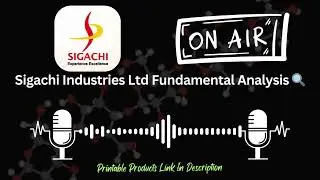Sigachi Industries Ltd Fundamental Analysis Report | Detailed Company Overview(No Investment Advice)