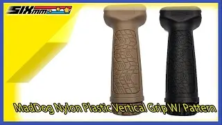 [MadDog] Nylon Plastic Vertical Grip W/ Pattern[For 20mm Picatinny Rail]