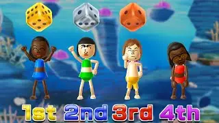 Conquering Board Game Island! 4 Players Vs Master AI in Wii Party