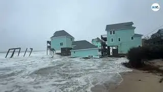 More oceanfront homes collapse in Buxton amid dangerous coastal conditions