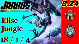 Jankos as Elise Jungle - S8 Patch 8.24 - EUW Challenger - Full Gameplay