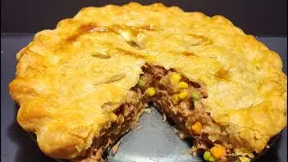 Домашний мясной пирог