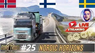 Live  z Euro Truck Simulator 2 #25  Nordic Horizon COOP