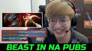 TALON.23SAVAGE IN NA PUBS - BEASTMODE DAWNBREAKER CARRY DOTA 2