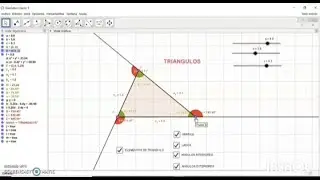 Triángulos-Tutorial en GeoGebra