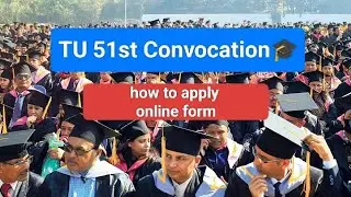 TU convocation 🎓 Online form 2082