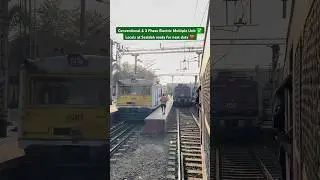 Conventional & 3 Phase Electric Multiple Unit ✅ Locals at Sealdah ready for next duty ❤️
