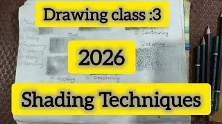Drawing class 3 || Shading Techniques || #drawing #shadingtechniques 