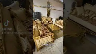 Quality Turkish royal sofa chair set with center table set