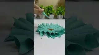 DIY Paper Cone Flower | Easy Wall Decoration Idea 🌸