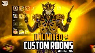 Bgmi live custom room | Unlimited Room With Mallangislive #pubgmobile #bgmi #live #customroom |