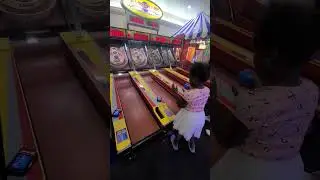 Cheating at Arcade Skeeball  #shortsfeed #shorts #trending #funny #goofy #holiday