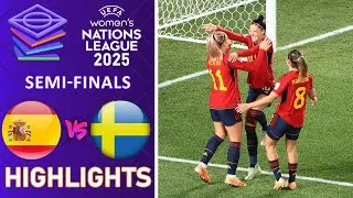SEMI-FINAL| Spain vs Sweden | Highlights | UEFA Nations League Women 24-10-2025