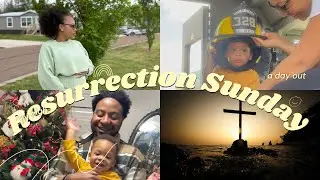 Happy Resurrection Day / Ej&rsquo;s first easter egg hunt / family Sunday