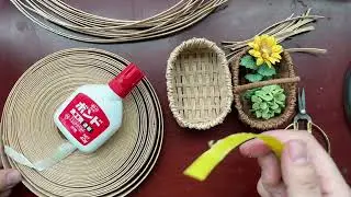 Paper藤Small Basket Weaving Tutorial