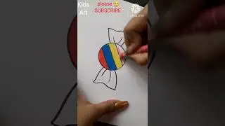 Kids Very easy😱👍Toffee 🍫 drawing #shorts #viralshorts #toffeedrawing #kidsart