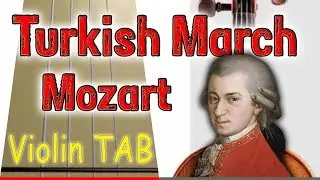 Turkish March - Mozart - Violin - Play Along Tab Tutorial