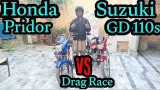 Honda Pridor VS Suzuki GD 110s Drag Race || Abuzar Jutt Vlogs