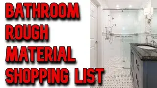 Ultimate Bathroom Material Shopping List