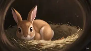 She just lies there&hellip; grieving in silence 🐇💔 | Ghibli-Inspired Sad Animation