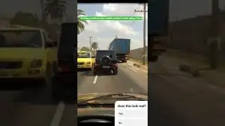Fake Car Crash in Lagos | Mercedes Benz G-Wagon AI-Generated Scene #aicontent #aiexperiments #benz