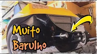 INSTALEI ESCAPE ESPORTIVO NO BUGGY FYBER, MUITO BARULHO, TIVE Q SILENCIAR !!! Abafador Race Chrome