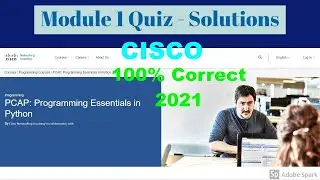 #CISCO  #Python #Programming_Essentials_in_Python Modules-1 Solution 100% correct 2021