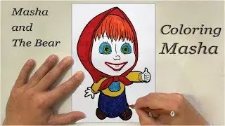 Masha and The Bear Coloring for children Coloring Masha