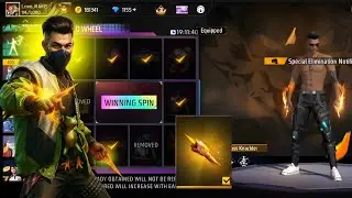 Finally 💫 new tiger fist skin milgya 😱 Lucky spin free fire new tiger fist skin onluck winning spin🔥