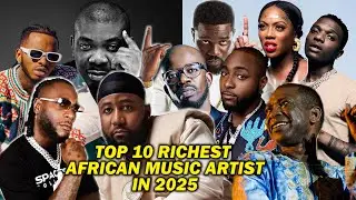 Top 10 Richest African Music Artists in 2025
