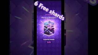 All 6 Shards of Mega Knight Evolution DOne #clashroyale #gaming #supercell #evolution #free #evil