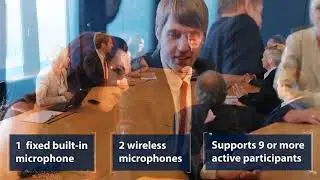 The VCS752 ErisStation SIP Conference Phone with Wireless Mics and Expansion Wireless Speakerphones