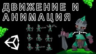 Переход анимации ( движение персонажа - ближний бой ) - Unity легко