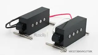 Artec POA4-JOA4 Alnico 5 Vintage Tone 4-String PJ Bass Neck Bridge Pickups Set 360 show