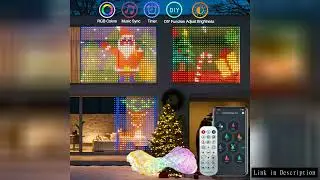400LED Smart Curtain Lights 2*2M RGBIC Window Fairy Light APP Control Remote Music Mode for Home Hal