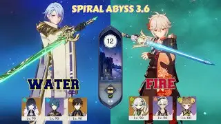 Ayato Water Guns & Kazuha Burning | Spiral Abyss 3.6 | Genshin Impact