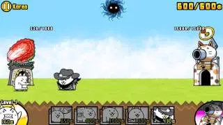 [The Battle Cats] ALL MY CATS!!! Pt.10 gunslinger lvl 1 80 damage