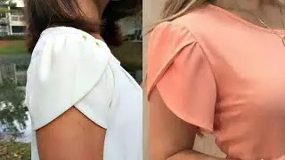 How To Cut And Sew A Tulip Sleeve // Overlap Petal Sleeve